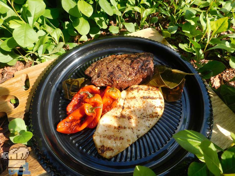 Spicy pepper steak with chicken and peppers from the Legend of Zelda Breath of the Wild game series.