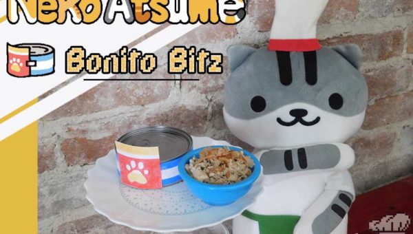 The finished recipe of Bonito Bitz cat food from the Neko Atsume mobile game series.