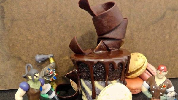 Finished recipe of Chocolate Cannon Car from the Dessert Train in the Legend of Zelda Spirit Tracks game series.