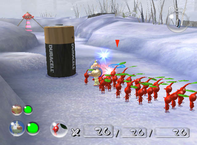 A screenshot from pikmin 2