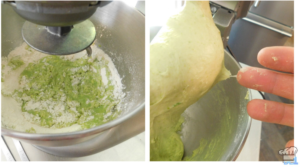mixing the dough for the asparagus donut from the Princess Tomato in the Salad Kingdom video game