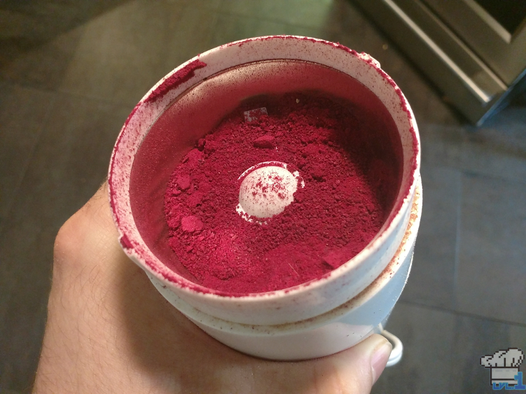 Making beet powder for the Hi Lagaar Coffee from the Etrian Odyssey 2 Untold video game