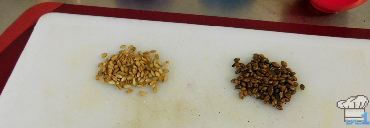 difference in color after toasting the barley for the Hi Lagaar Coffee from the Etrian Odyssey 2 Untold video game