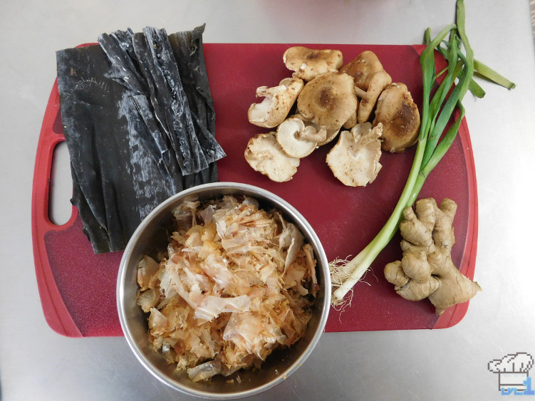 Ingredients laid out for the savory squab udon from the Hunt Cook: Catch and Serve mobile game