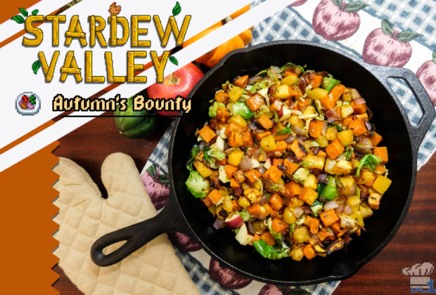 Completed recipe of the Autumn's Bounty dish from the Stardew Valley video game