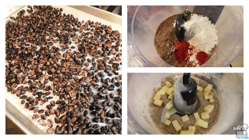Making black bean flour for the lava soup recipe from the legend of zelda: oracle of seasons video game