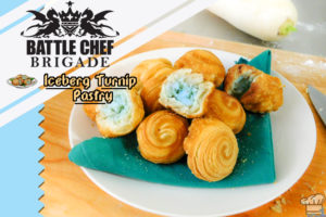 the finished iceberg turnip pastry recipe from the battle chef brigade video game