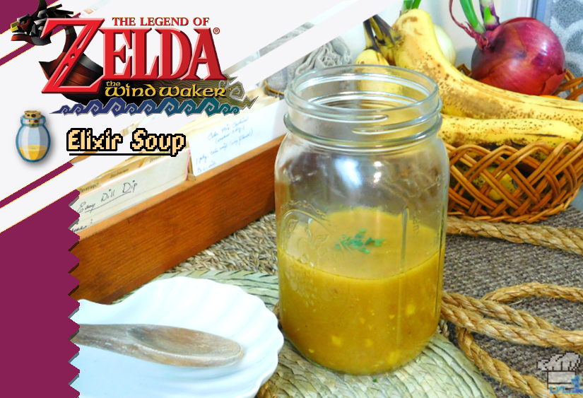 the finished elixer soup recipe from the legend of zelda the wind waker video game